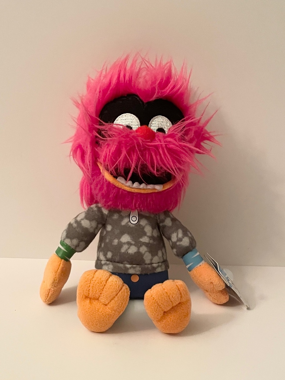 Disney Junior Muppet Babies Animal Plush Pink Hair Just Play Stuffed Toy